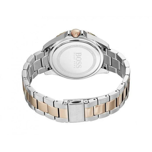Hugo Boss Womens 1502446 Praise Two Tone Stainless Steel Watch With Rose Gold Accents