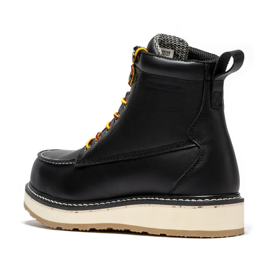 ROCKROOSTER Trinidad Men's 6 inch Black Steel Toe Wedge Work Boots SAP2301 - Veloce - The App For Watch Collectors