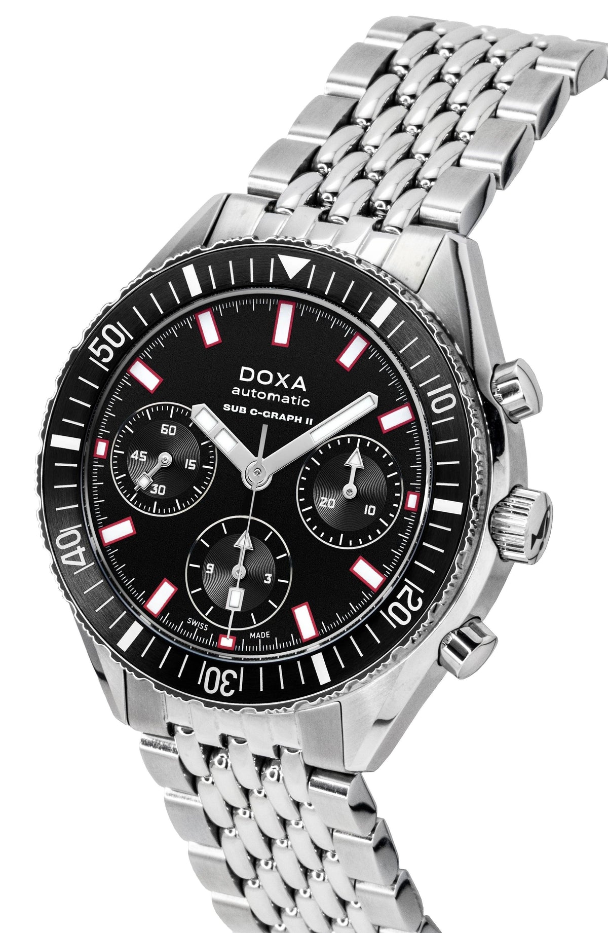 Doxa Sub 200 C-Graph II Sharkhunter Black Dial Automatic Diver's 797.10.101.10 200M Men's Watch