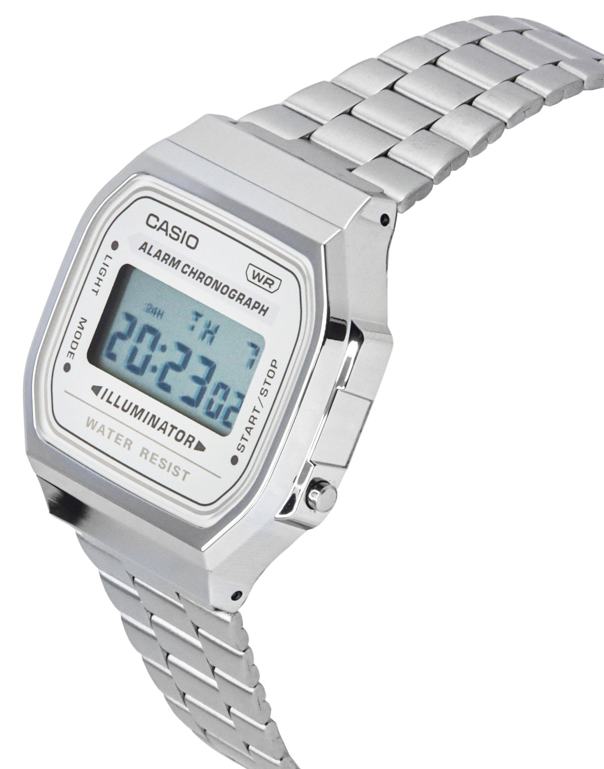 Casio Vintage Digital Stainless Steel Bracelet Quartz A168WA-8 Unisex Watch