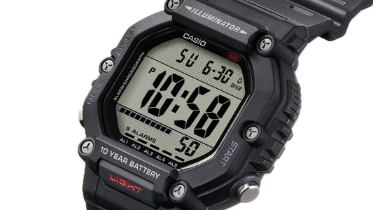 Casio Digital Resin Strap Quartz AE-1600H-1AV 100M Men's Watch