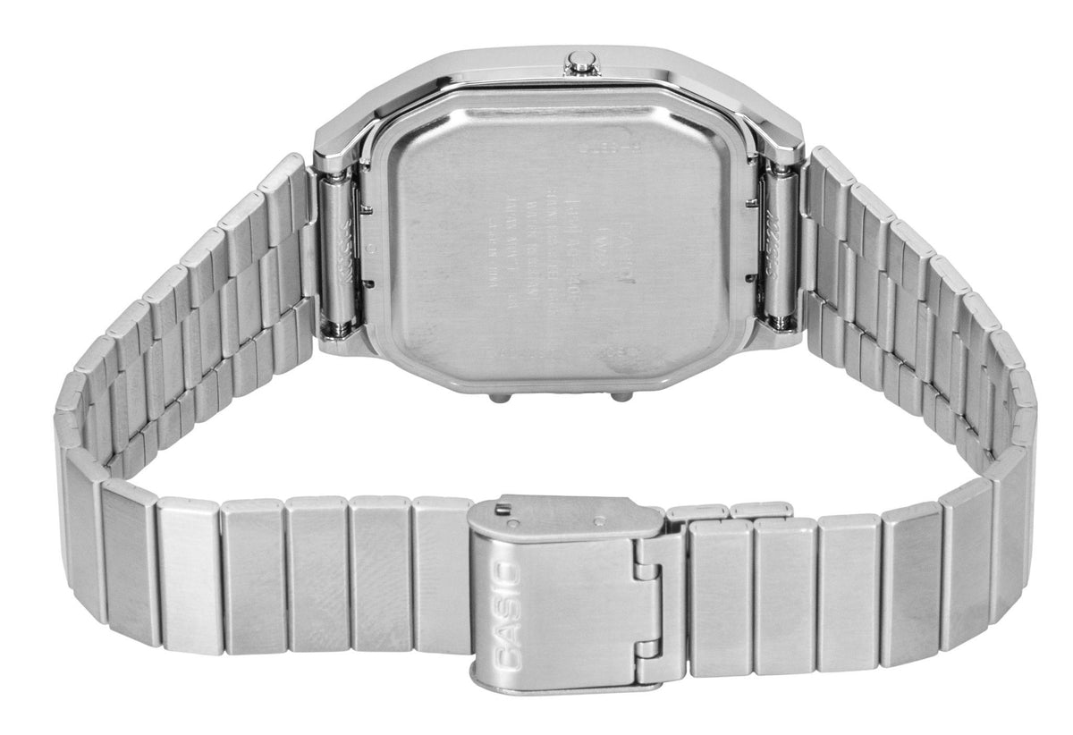 Casio Vintage Analog Digital Stainless Steel Sky Blue Dial Quartz AQ-240E-3A Unisex Watch