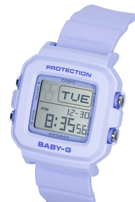 Casio Baby-G Plus Digital Resin Strap Quartz BGD-10KH-2B 100M Women's Watch With Special Holder