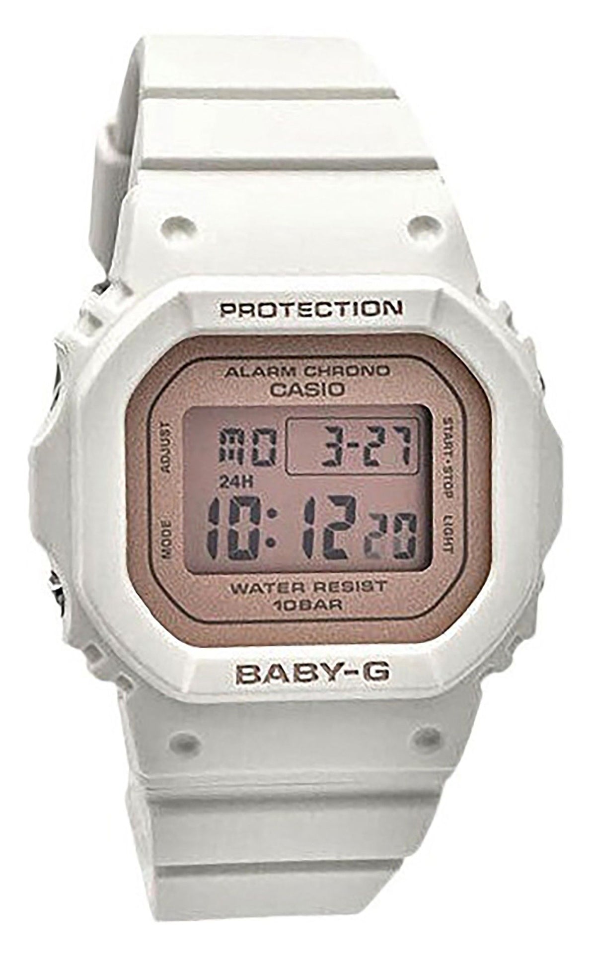 Casio Baby-G Digital White Resin Strap Quartz BGD-565SC-4 100M Women's Watch