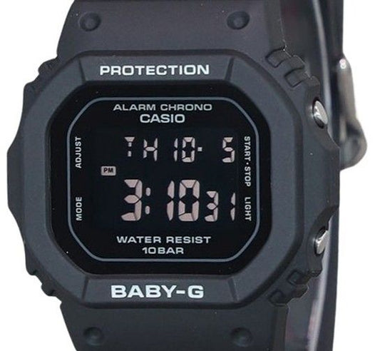 Casio Baby-G Digital Black Resin Strap Quartz BGD-565U-1 100M Women's Watch