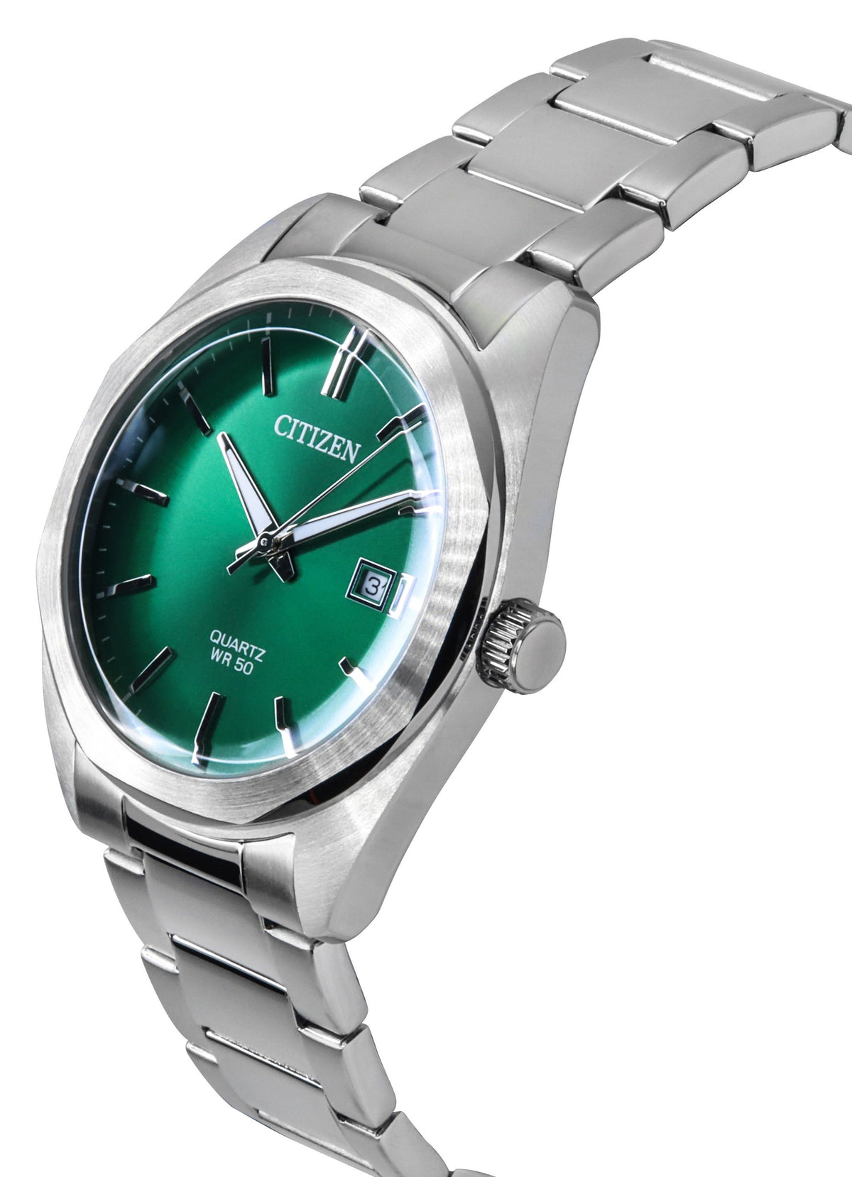 Citizen Stainless Steel Green Dial Quartz BI5110-54X Men's Watch