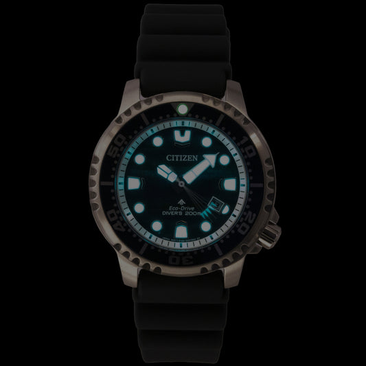 Citizen Promaster Limited Edition Polyurethane Strap Blue Dial Eco-Drive Diver's BN0167-09W 200M Men's Watch
