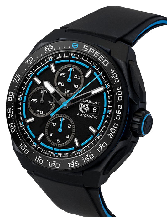 Tag Heuer Formula 1 Chronograph Rubber Strap Black Dial Automatic Diver's CBZ2084.FT8097 200M Men's Watch