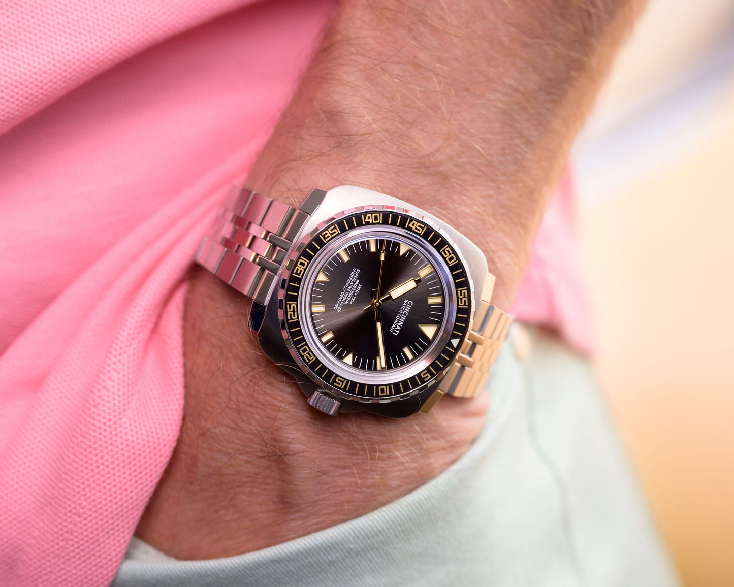 Desk Diver Professional Black And Gold Swiss Made Watch - Veloce - The App For Watch Collectors