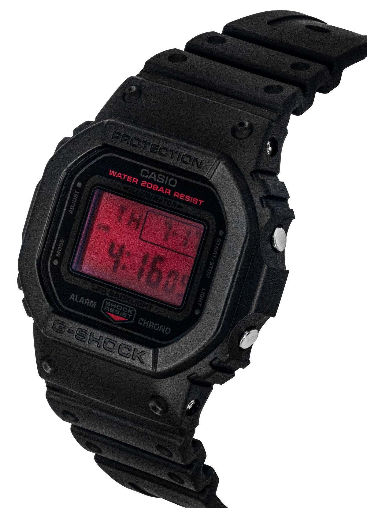 Casio Origin Digital Resin Strap Quartz DW-5600BBR-1 200M Men's Watch