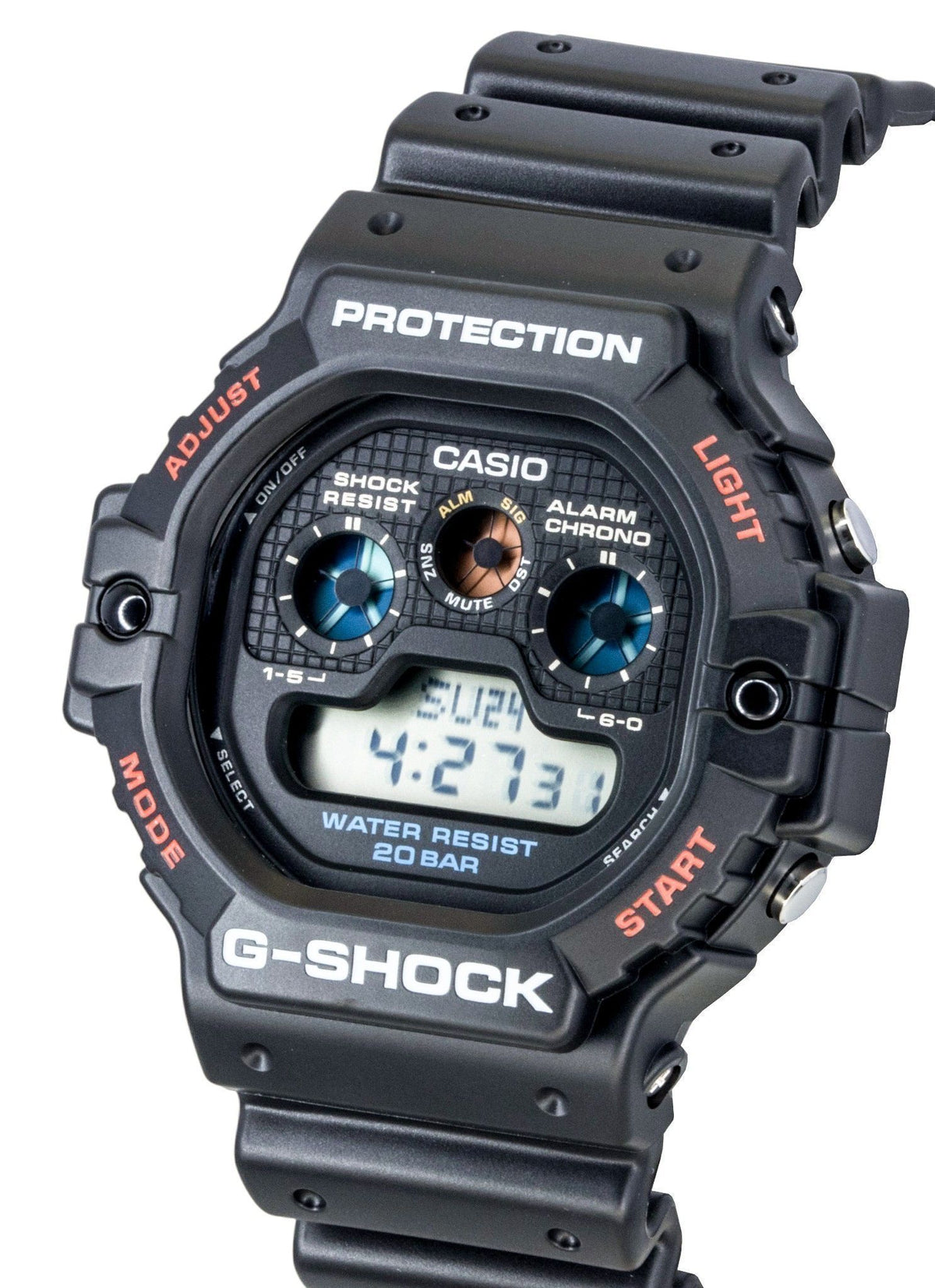 Casio G-Shock Digital Resin Strap Quartz DW-5900U-1 200M Men's Watch