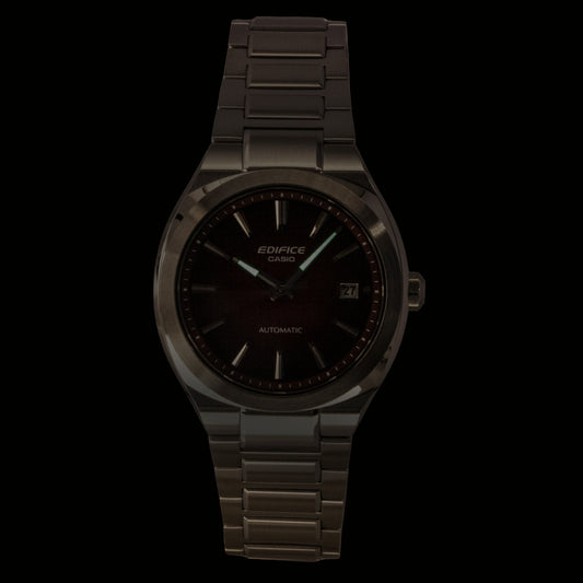 Casio Edifice Analog Stainless Steel Red Dial Automatic EFK-200D-4A 100M Men's Watch