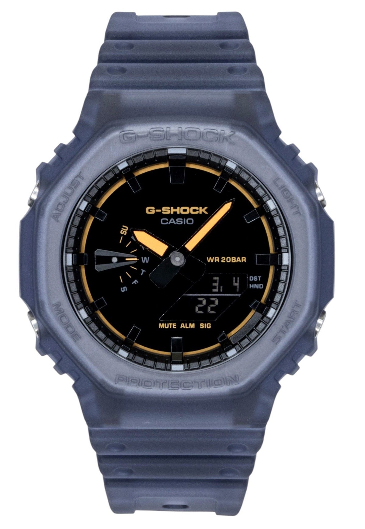 Casio G-Shock Analog Digital Resin Strap Black Dial Quartz GA-2100K-2A 200M Men's Watch