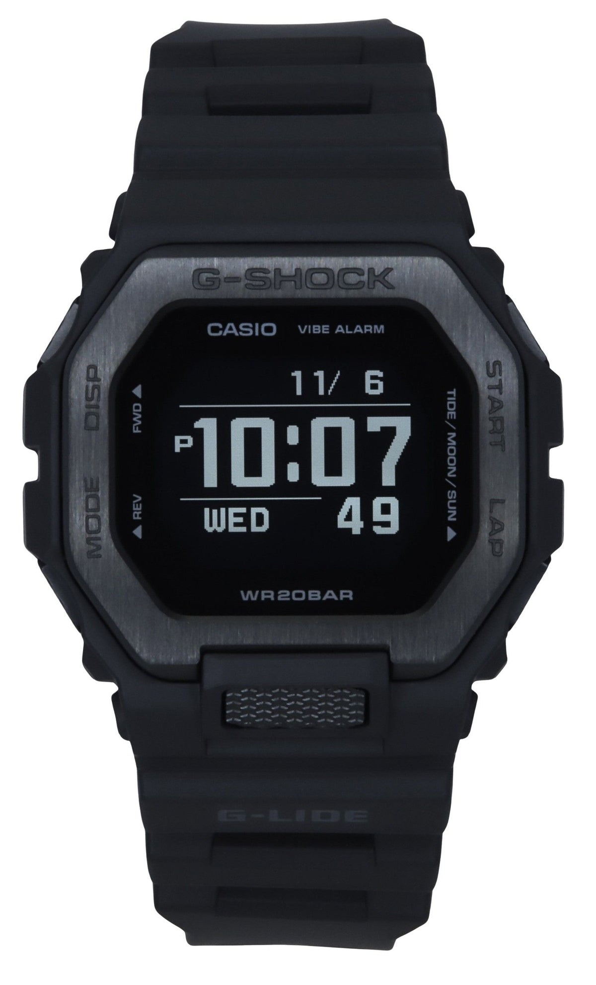 Refurbished Casio G-Shock G-Lide Digital Smartphone Link Resin Strap Quartz GBX-100NS-1 200M Men's Watch