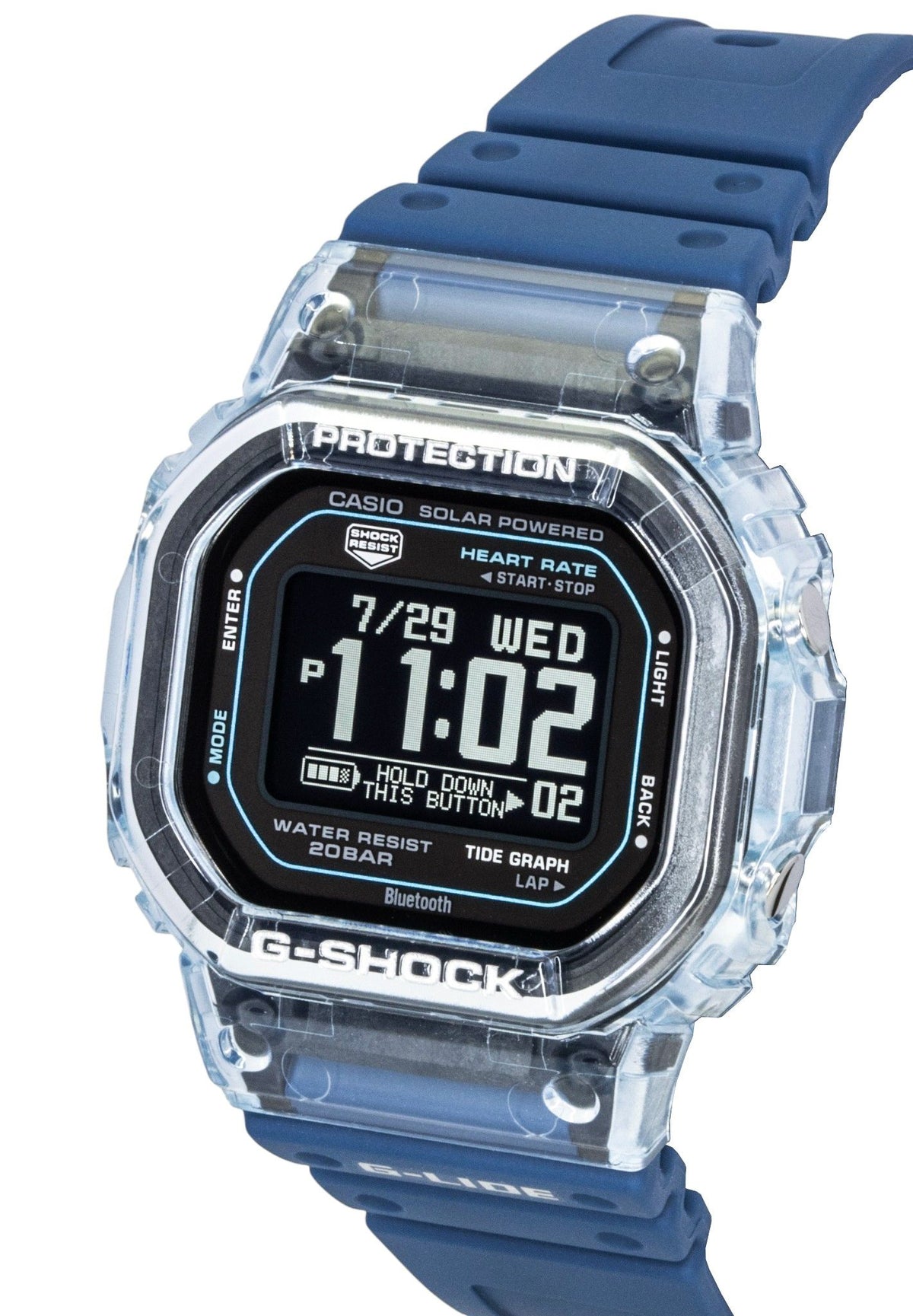 Casio G-Shock G-Lide Smartphone Link Digital Bio-Based Resin Strap Solar GBX-H5600-2 200M Men's Watch