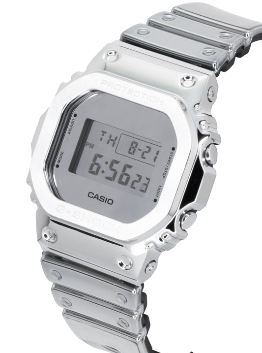 Casio G-Shock G-Steel Fine Metallic Digital Silicone Strap Quartz GM-5600YM-8A8 200M Men's Watch