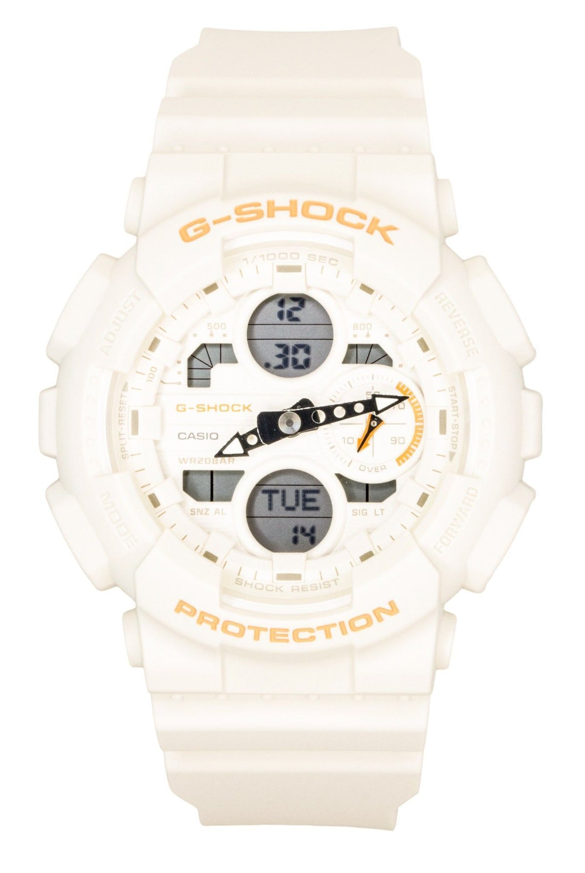 Casio G-Shock Analog Digital Bio-Based Resin Cream Dial Quartz GMA-S140-7A 200M Women's Watch
