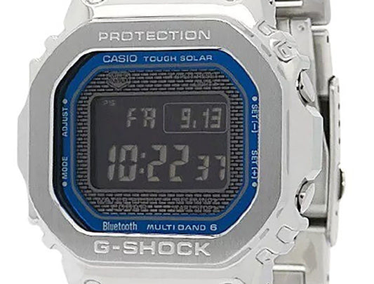 Casio G-Shock Full Metal Digital Smartphone Link Stainless Steel Tough Solar GMW-B5000D-2 200M Men's Watch
