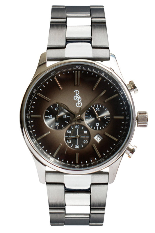 Gray Retro Chronograph Watch With Interchangeable Straps - Veloce - The App For Watch Collectors