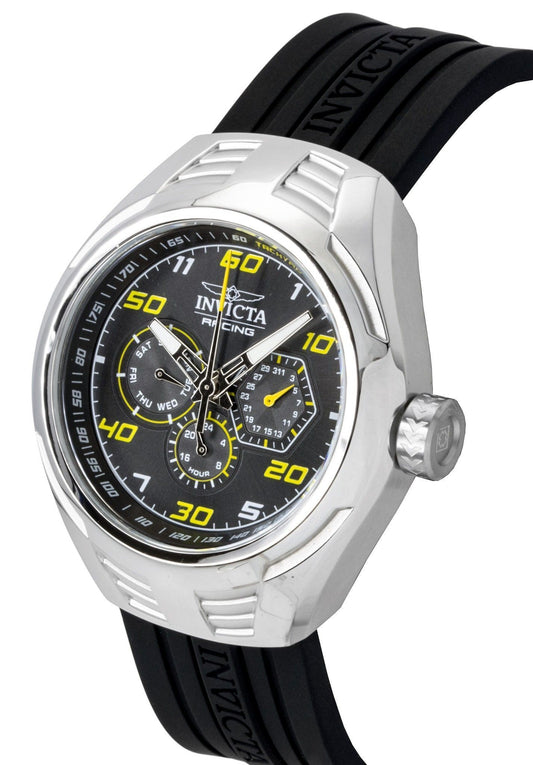 Invicta Racing Silicone Strap Black Dial Quartz 47724 Men's Watch