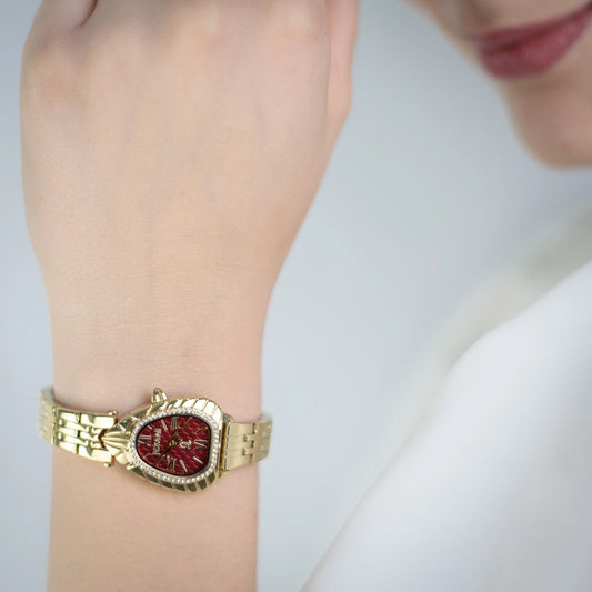 Just Cavalli Perla Yellow Gold Red