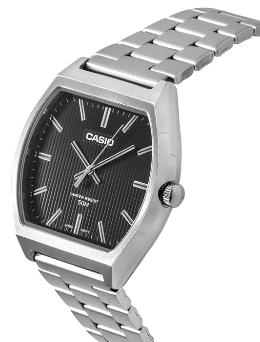 Casio Standard Analog Stainless Steel Black Dial Quartz MTP-B140D-1A Men's Watch