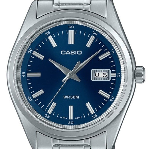 Casio Standard Analog Stainless Steel Blue Dial Quartz MTP-B180D-2AV Men's Watch