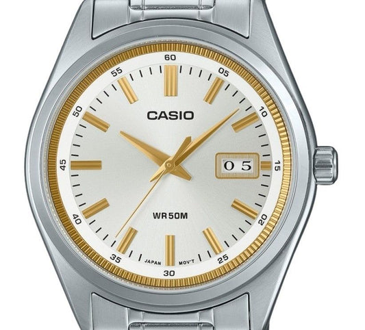 Casio Standard Analog Stainless Steel Silver Dial Quartz MTP-B180D-7AV Men's Watch