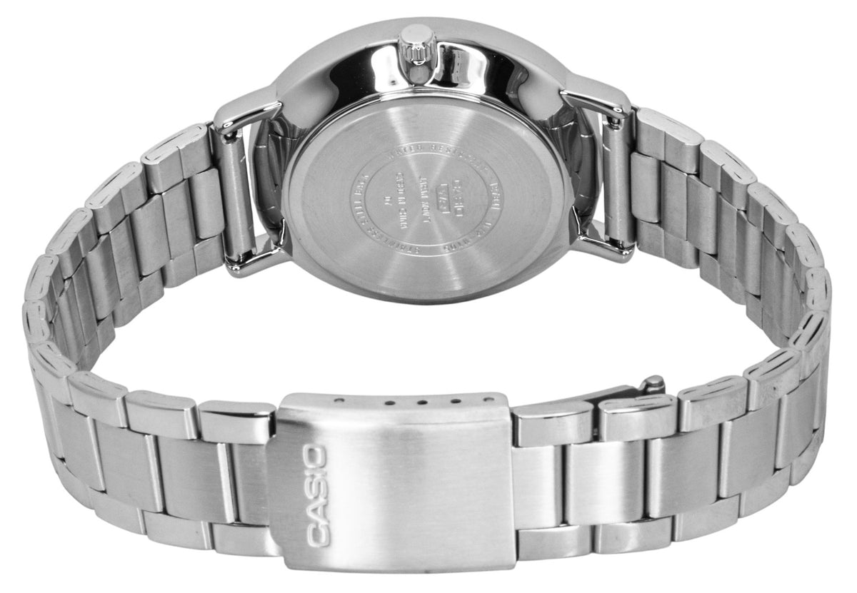 Casio Analog Stainless Steel Black Dial Quartz MTP-VT05D-1E Men's Watch