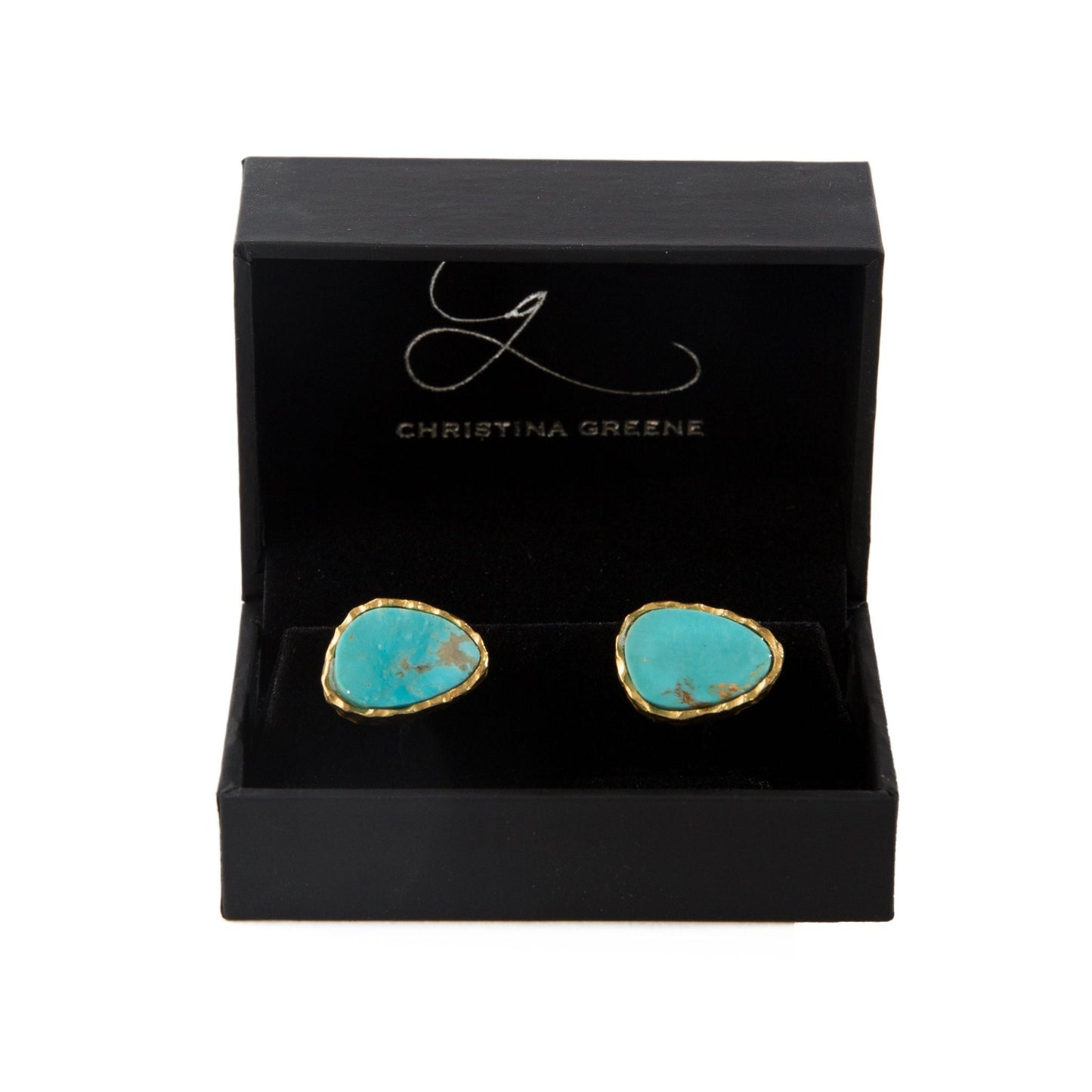 Men's Cufflink Set - Turquoise - Veloce - The App For Watch Collectors