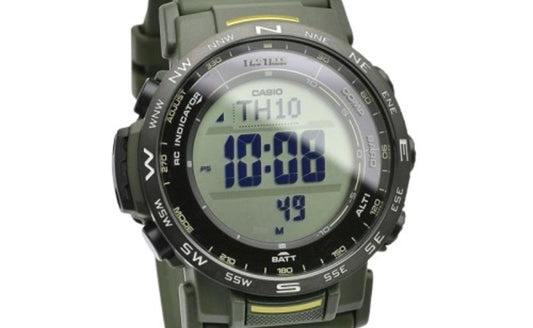 Casio Pro Trek Digital Bio-Based Resin Strap Tough Solar PRW-35Y-3B 100M Unisex Watch