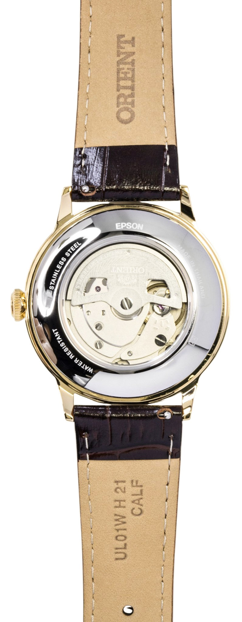 Orient Classic Bambino Leather Strap White Dial Automatic RA-AC0028S Men's Watch