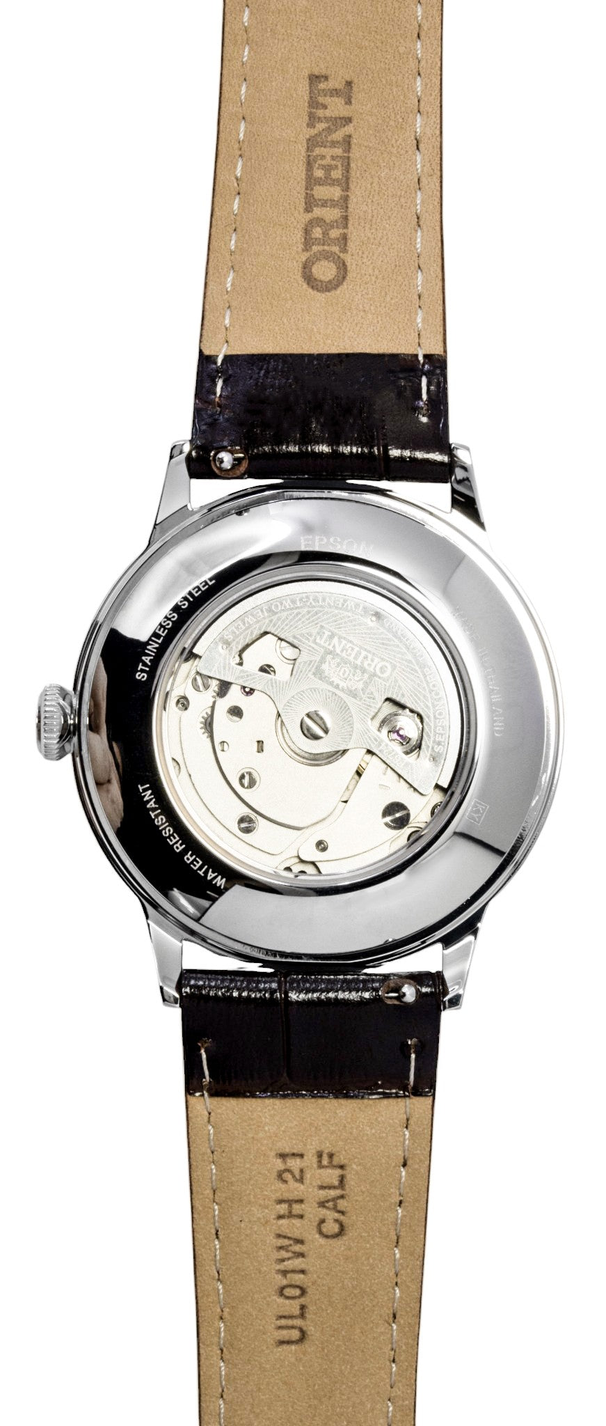 Orient Classic Bambino Leather Strap Purple Dial Automatic RA-AC0032V Men's Watch