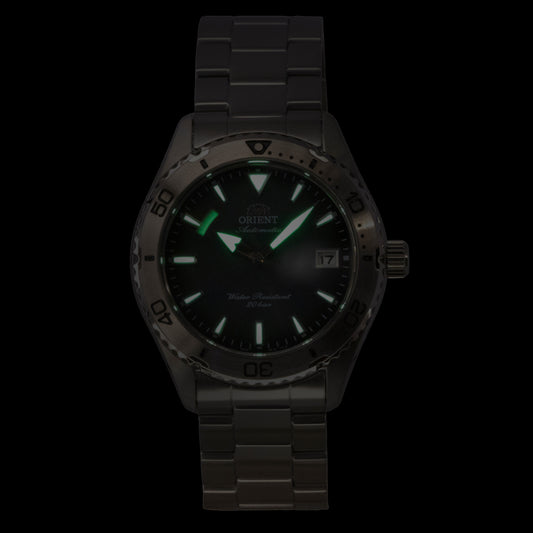 Orient Mako Sport Stainless Steel Green Dial Automatic Diver's RA-AC0Q13E 200M Men's Watch