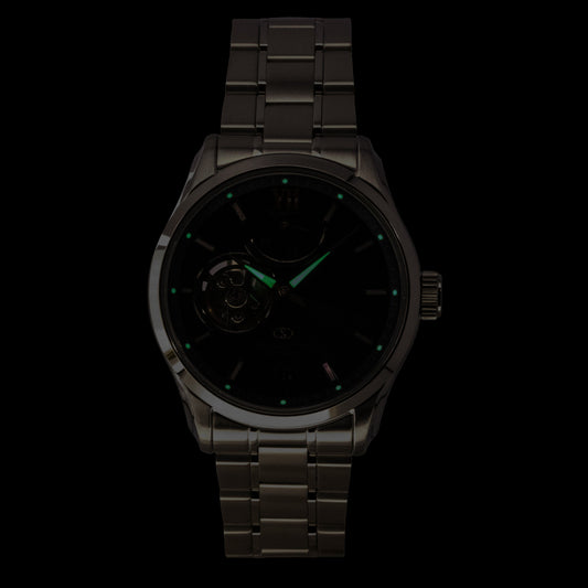 Orient Star Contemporary Limited Edition Stainless Steel Blue Grey Open Heart Dial Automatic RE-AT0021L 100M Men's Watch