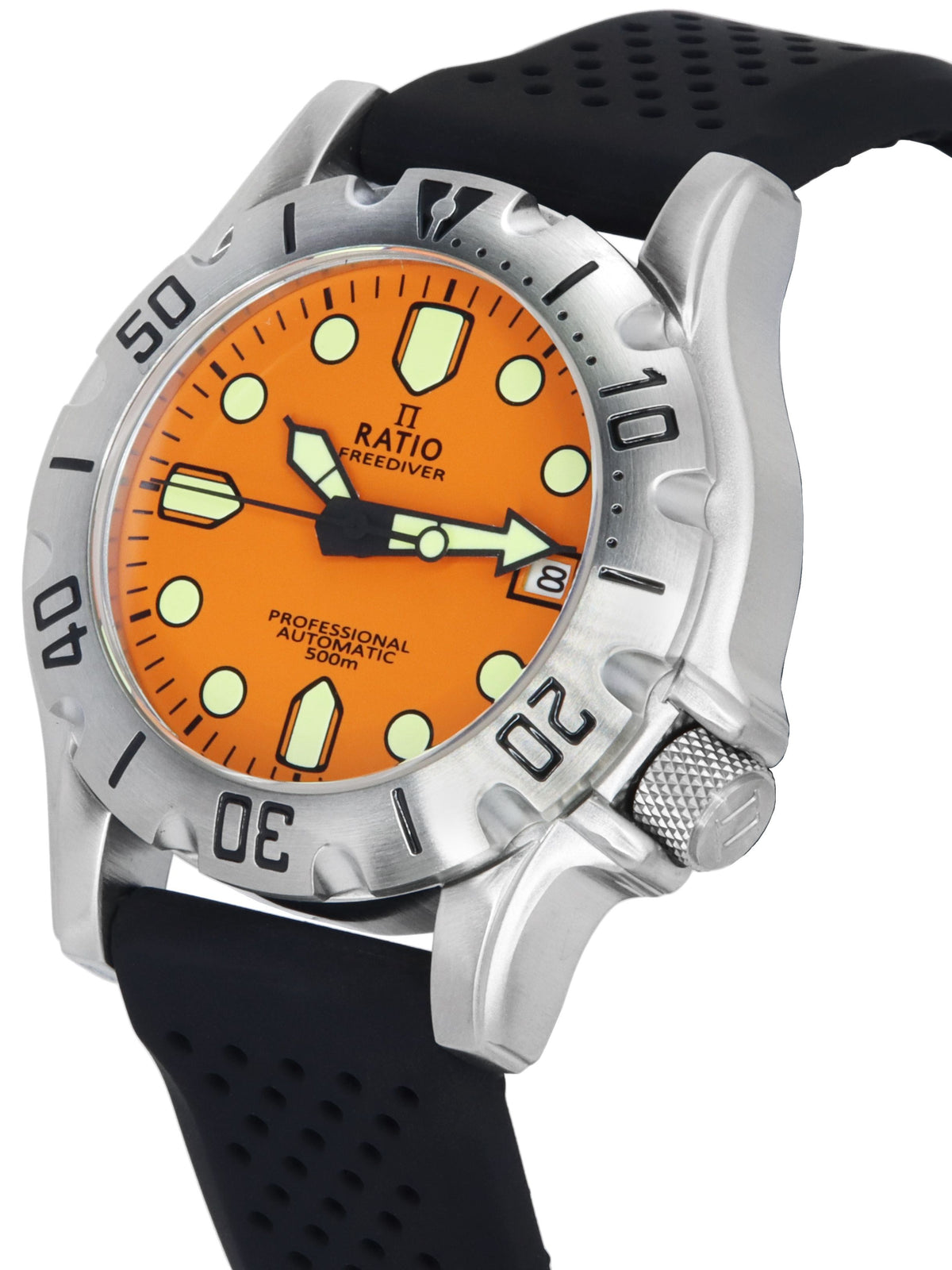 Ratio FreeDiver Professional Sapphire Orange Dial Automatic RTF011 500M Men's Watch