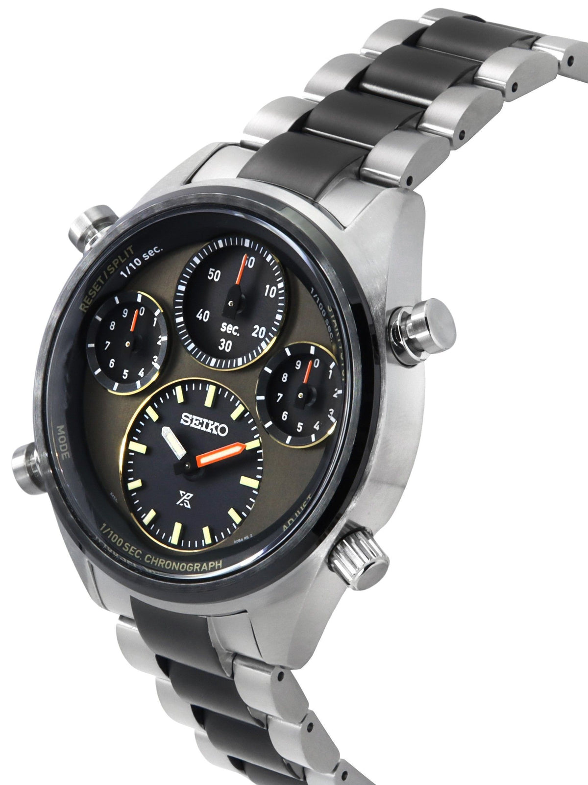 Seiko Prospex Speedtimer Limited Edition Chronograph Stainless Steel Brown Dial Solar SFJ005P1 100M Men's Watch