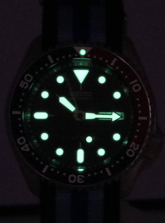 Seiko Blue Dial Automatic Diver's SKX009K1-var-NATO20 200M Men's Watch