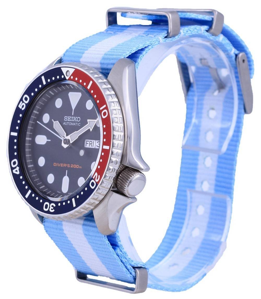 Seiko Automatic Diver's Polyester SKX009K1-var-NATO24 200M Men's Watch