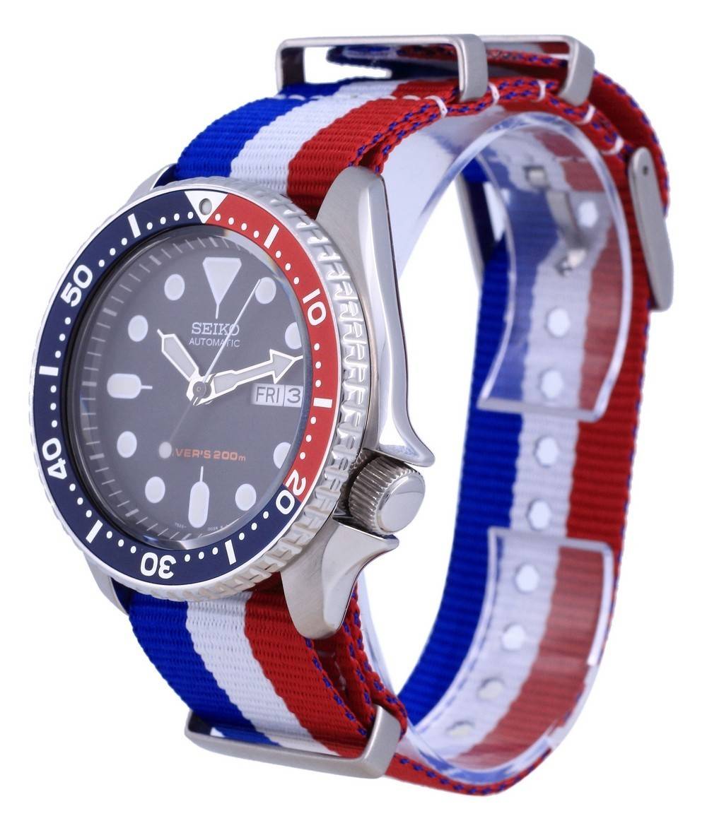 Seiko Automatic Diver's Polyester SKX009K1-var-NATO25 200M Men's Watch