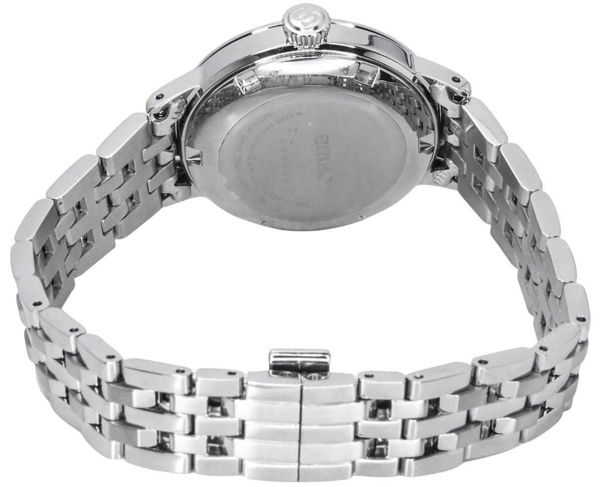 Seiko Presage Cocktail Time Skydiving Diamond Accents Blue Dial Automatic SRE007J1 Women's Watch