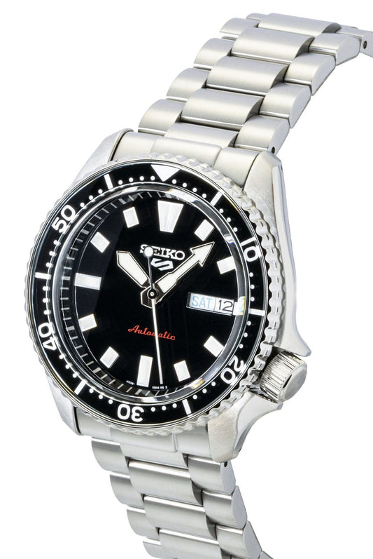 Seiko 5 Sports SKX Redux Stainless Steel Black Dial Automatic SRPL85K1 100M Men's Watch