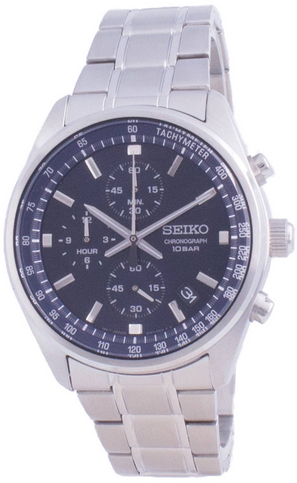 Seiko Chronograph Quartz SSB377 SSB377P1 SSB377P 100M Men's Watch