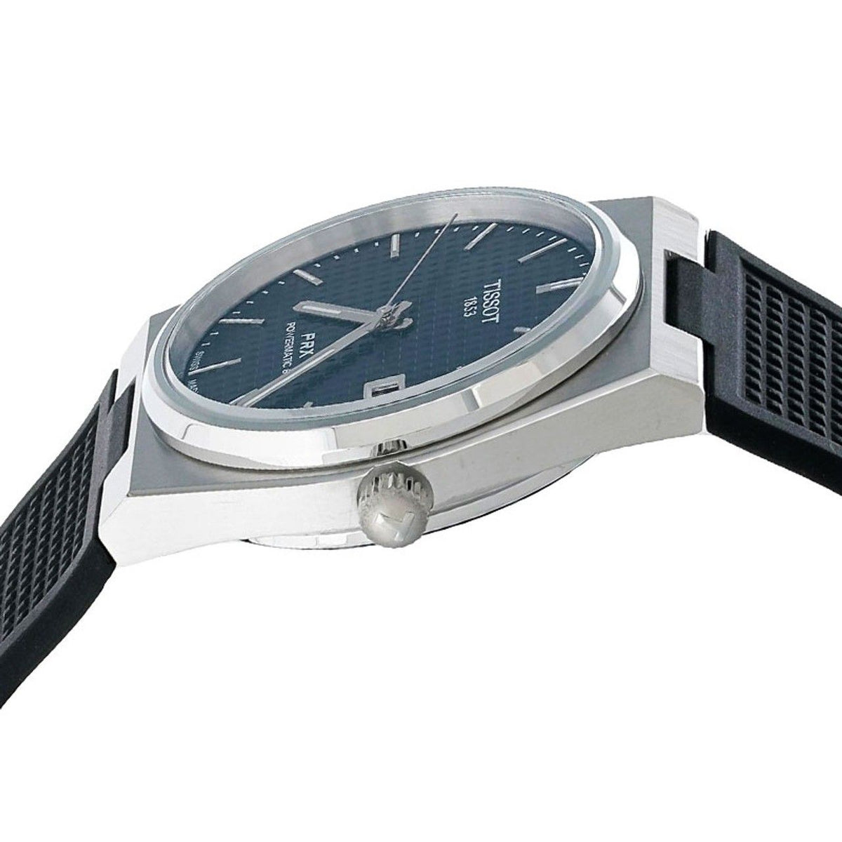 Tissot PRX T-Classic Powermatic 80 Rubber Strap Blue Dial Automatic T137.407.17.041.00 100M Men's Watch
