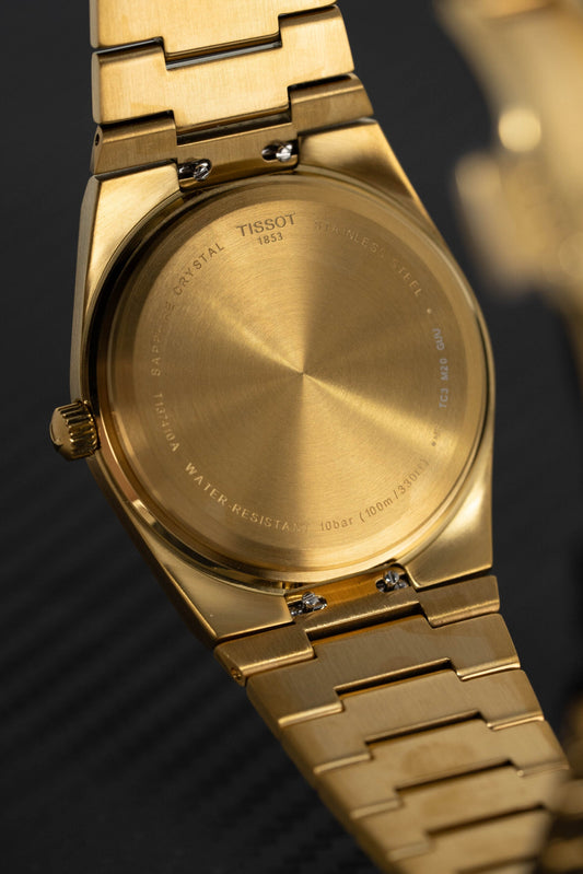 Tissot Mens Watch Prx Yellow Gold T1374103302100