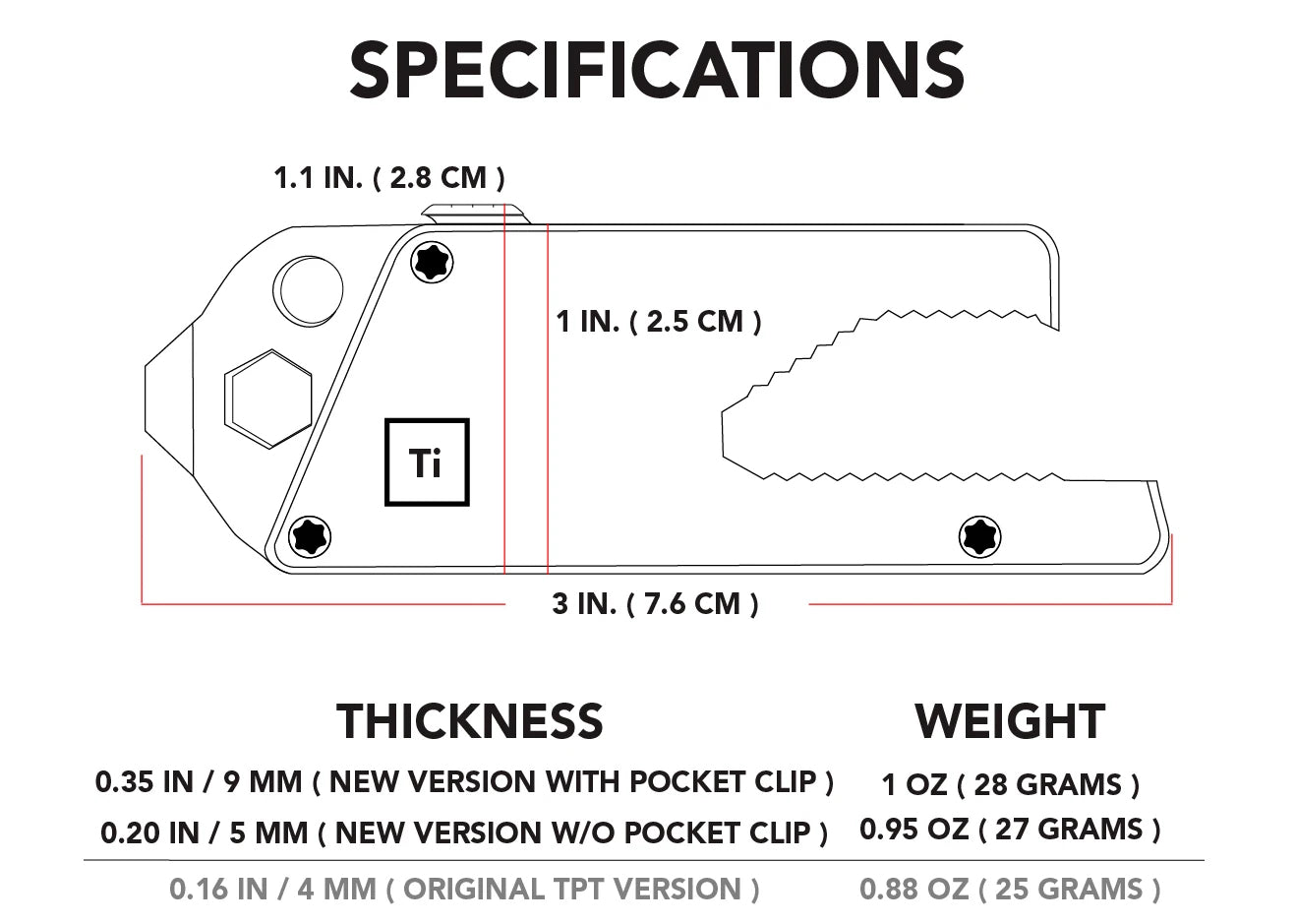 Titanium Pocket Tool Slide Ez Swap Door TSA Friendly - Veloce - The App For Watch Collectors