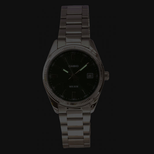 Casio Analog Stainless Steel Green Dial Quartz UTP-1302PD-3A1V Unisex Watch