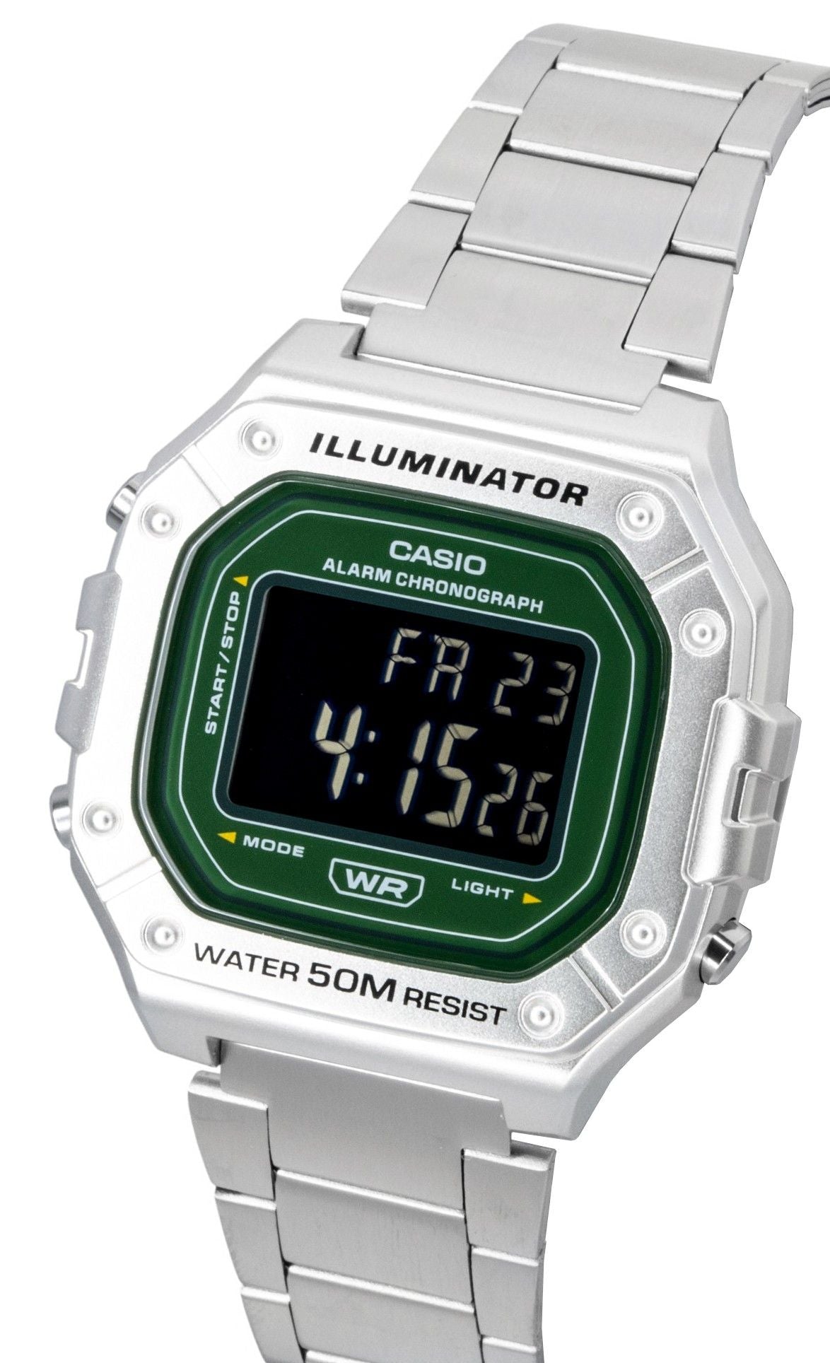 Casio Digital Stainless Steel Quartz W-218HD-3AV Men's Watch