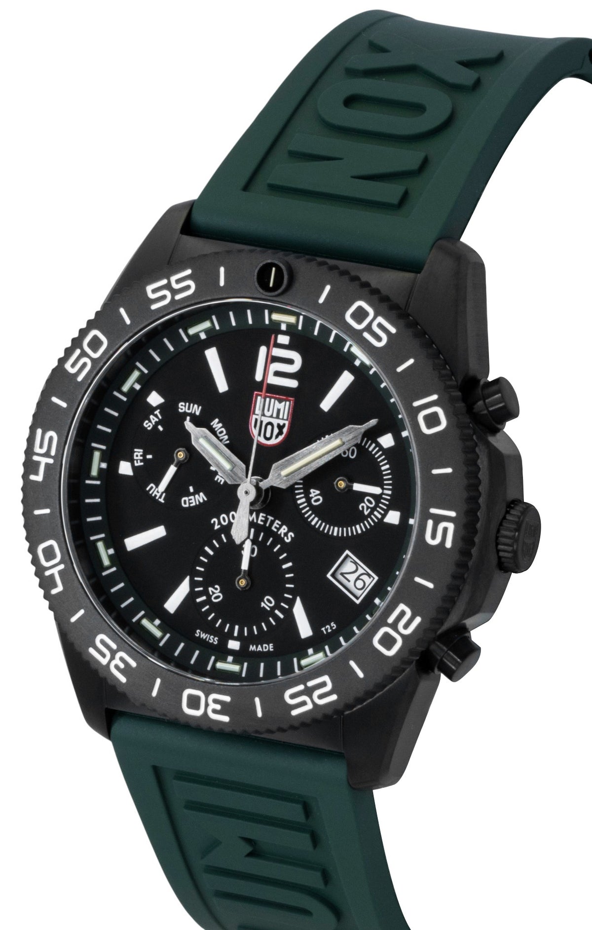 Luminox Pacific Diver Chronograph Rubber Strap Black Dial Quartz Diver's XS.3147 200M Men's Watch