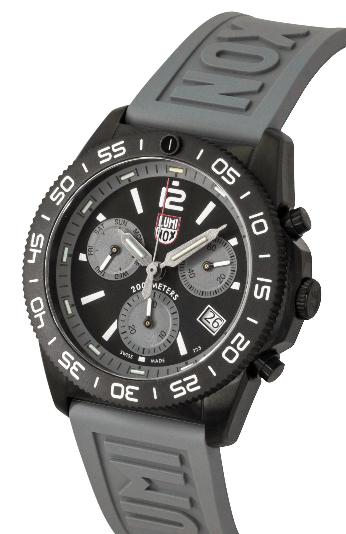 Luminox Pacific Diver Chronograph 316L Stainless Steel Graphite Grey Dial Quartz XS.3148 200M Men's Watch